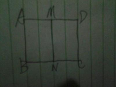 把一张矩形的纸片对折 把矩形ABCD对折，折痕为MN
