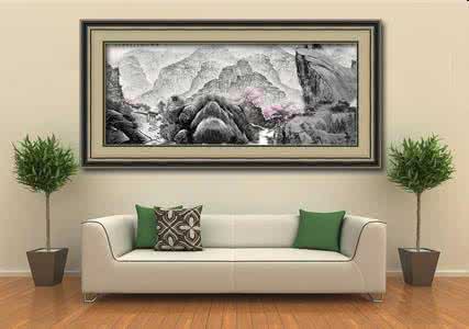 客厅沙发挂画效果图 客厅沙发背景画