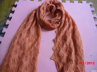 双色双面叶子围巾织法 “双面美”叶子花围巾，附详解哦