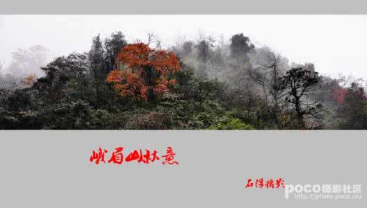 峨眉山 峨眉山秋意