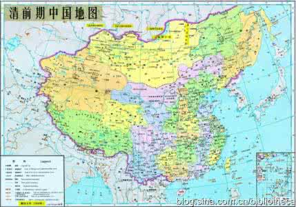 尼布楚条约地图 尼布楚条约签约前的大清帝国前期地图