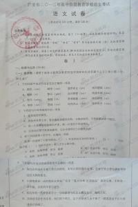 2016广安中考语文 2016广安中考语文 2013四川省广安中考语文真题