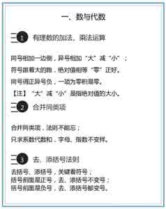 初中数学顺口溜 初中数学基础知识 初中数学基础知识顺口溜
