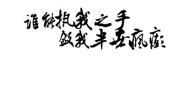 半世疯癫半世清闲 谁能执吾之手，敛吾半世疯癫。