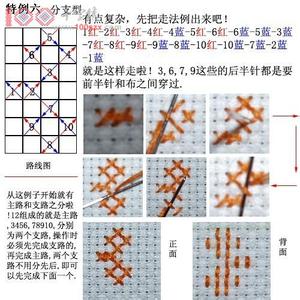 十字绣的正确绣法图解 十字绣的绣法图解 十字绣绣法图解