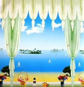 风景画卷帘窗帘效果图 风景画窗帘 不一样的窗帘,不一样的“风景”