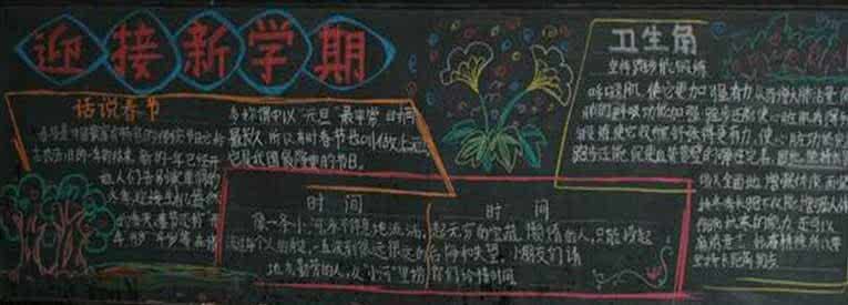 小学四年级黑板报 小学四年级开学黑板报 四年级开学黑板报