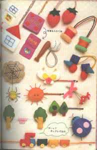 不织布可爱动物 日文版不织布小物集----可爱又实用