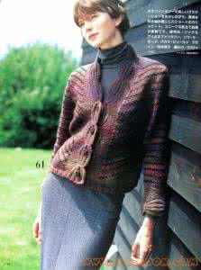 棒针毛衣外套编织开衫 棒针开衫外套----“缠绵”