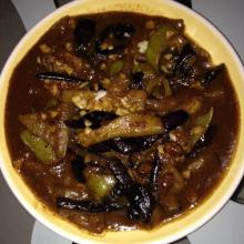 黄豆酱烧茄子的做法 十分钟省油版--豆酱烧茄子