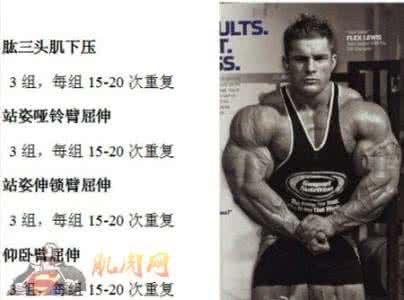 职业健美训练计划 职业健美选手们的极速训练计划
