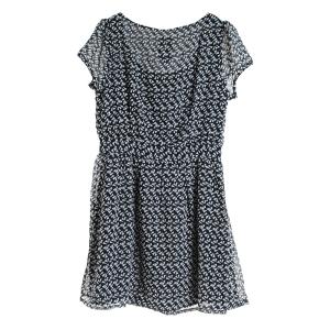 新款雀羽钩针图解 【女款系列】典雅的深灰色钩针雀羽连衣裙