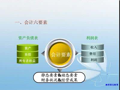 会计六大要素 会计6大基本要素 夏日去火6要素