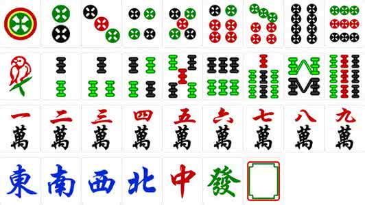 麻将里的万、饼、条代表了什么？