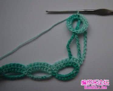 好看的钩针花样图片 一款好看的钩针花样，圈圈花样图解