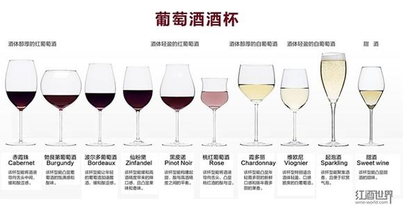葡萄酒杯类型 一张图告诉你葡萄酒杯类型
