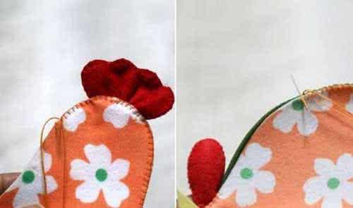 罗马尼亚花边 手工缝制教程：叶子（有点像罗马尼亚花边）