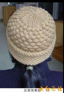 围脖帽子两用的戴法 一款正反两用帽子的编织详解----老少皆宜
