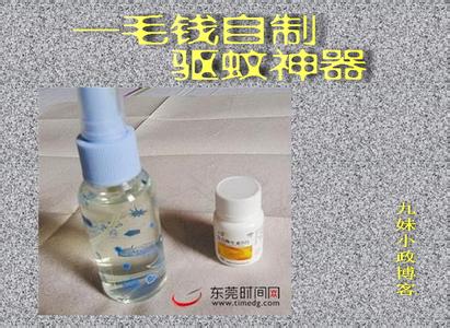 一毛钱自制驱蚊水 转载 用一毛钱自制高效驱蚊神器！