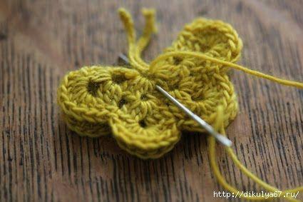 一学就会的钩针小物 钩针小物----“飞的蝴蝶”