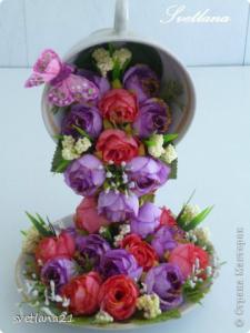 幼儿手工制作茶壶茶杯 手工制作教程----“茶杯里的瀑布花”