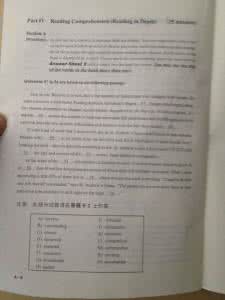 大学英语四级考试真题 2012年大学四级考试真题阅读部分（考生版）