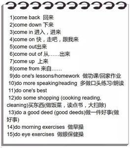 中考高频短语100组 【中考英语】100组考试高频短语收藏版