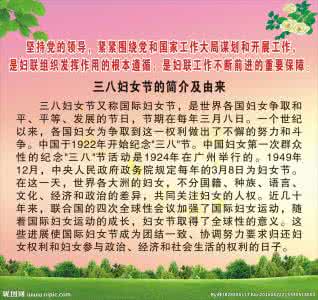 妇女节的由来 妇女节由来