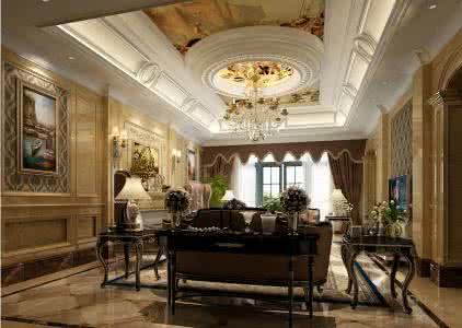 欧式奢华别墅效果图 一套奢华的欧式别墅装修图欣赏