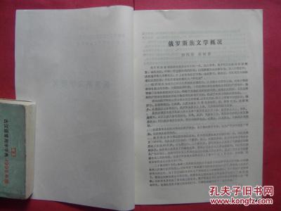 俄罗斯族 俄罗斯族文学