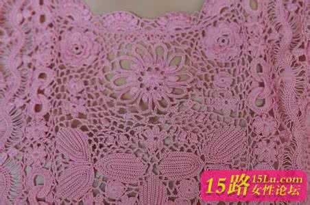 粉色大熊娃娃钩针图解 粉色钩针外搭(图解)