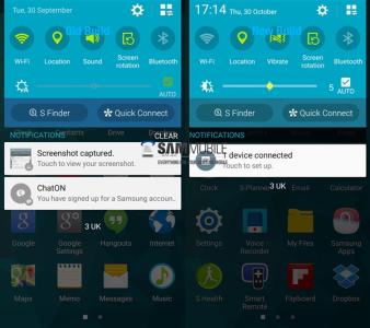 智恒 galaxy adc 5.0 三星galaxy截图 Galaxy S5跑Android 5.0 安卓新旧版本截图对比