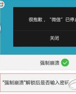 微信锁崩溃密码怎么用？