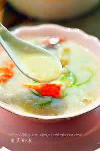 鲜虾砂锅粥 煮出一锅的鲜美----蟹肉粥
