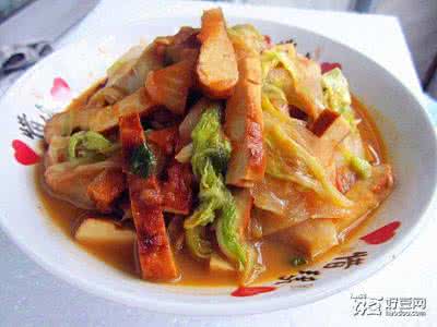 圆白菜炒素鸡 白菜炒素鸡