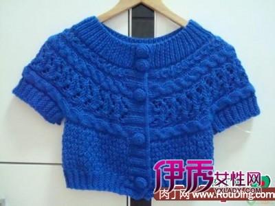 明月棒针编织背心图片 棒针编织】好帅的男式背心