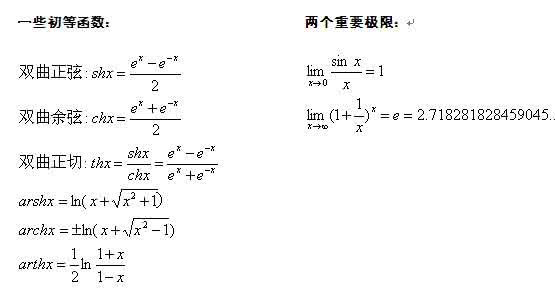 高等数学公式 2013考研数学：高等数学公式大全