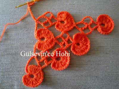 批发钩针 钩针编织教程----一线连网状针织图案