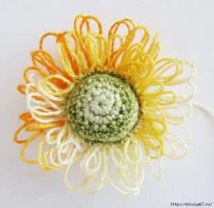 国外大师手工钩针作品 钩针教程：“海葵花”（大师班）