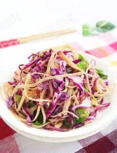 紫甘蓝拌豆腐丝 紫甘蓝拌豆腐丝的做法