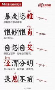 常用易错成语500例 你还在错用的常用成语100个