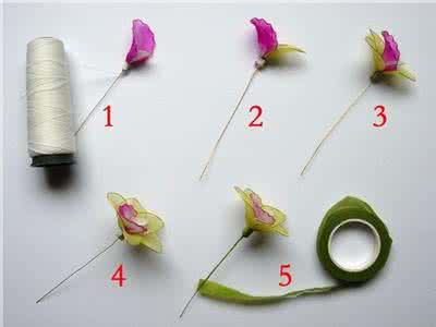 丝袜花图片制作方法 丝袜花的制作方法 丝袜花的做法