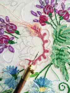 法式钩针刺绣 你有见过这种奇特的“钩绣” 吗?