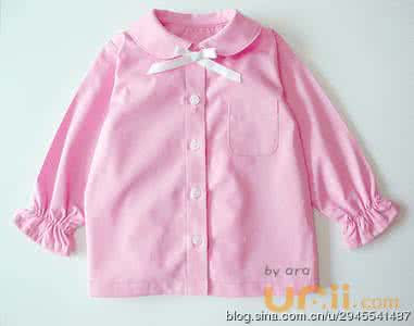 女童衬衫裁剪图 转载 女童园领衬衫教程
