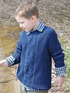 从下往上直插肩毛衣 男孩插肩套衫----“帅”