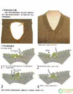 鸡心领的织法 圆领及鸡心领的详细织法