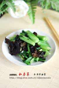 油菜木耳的做法 营养全能冠军木耳炒油菜的做法
