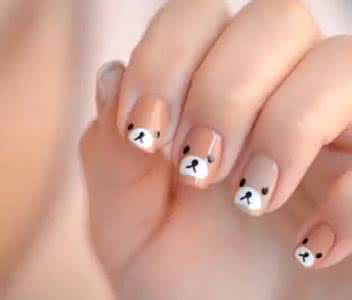 轻松熊美甲 轻松熊美甲 轻松在家手绘美甲