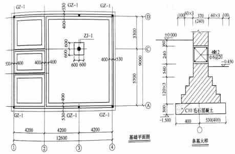 砖基础平面图 砖基础平面图怎么看?