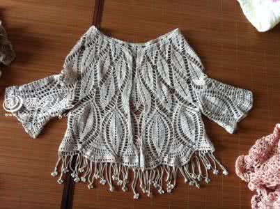 流苏钩针花边图解 钩针技巧----流苏编织图解